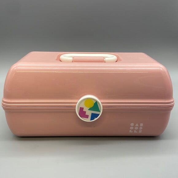 Caboodles Pink On The Go One Tier Make Up Case With Mirror - Picture 1 of 13
